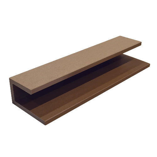 COMPOSITE CLADDING TEAK U TRIM | 550ICCUT2