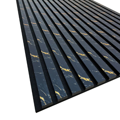 ACOUSTIC PANEL - BLACK GOLD MARBLE 60X240 | 550IAP9