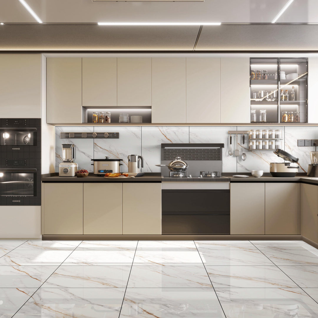 Carrara Gold Polished Marble Porcelain Wall and Floor Tile