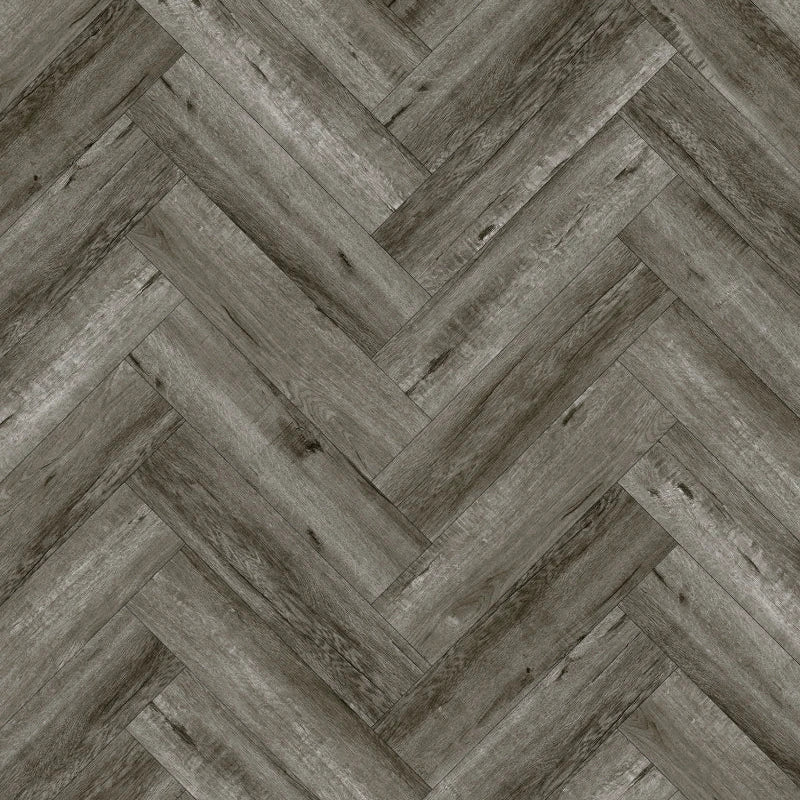 Herringbone Midnight Grey Spc Flooring