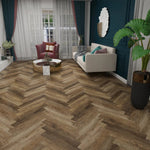 Load image into Gallery viewer, Herringbone Ashton Brown Spc Flooring