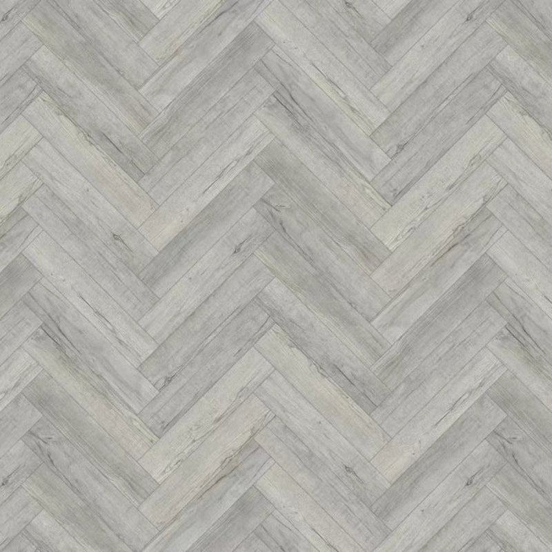 Herringbone Pebble Grey Spc Flooring