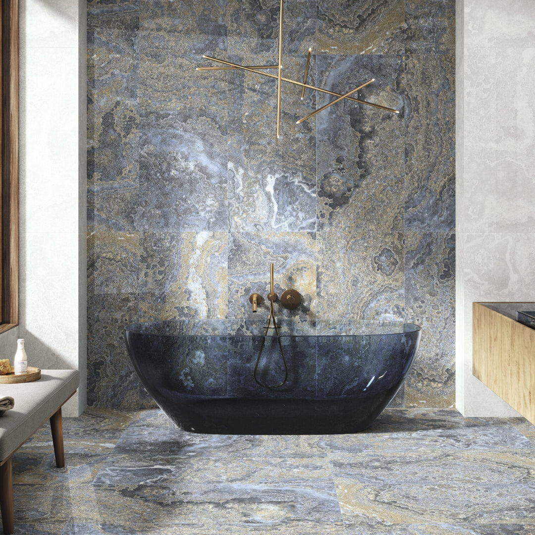Agate Blue Lappato Wall & Floor Tile